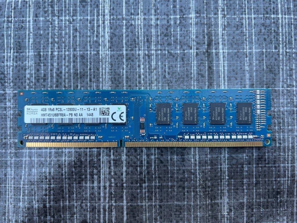 SK hynix 4GB 1Rx8 PC3L 12800U 11 13 A1, DDR3, Ophalen of Verzenden, Zo goed als nieuw, Desktop