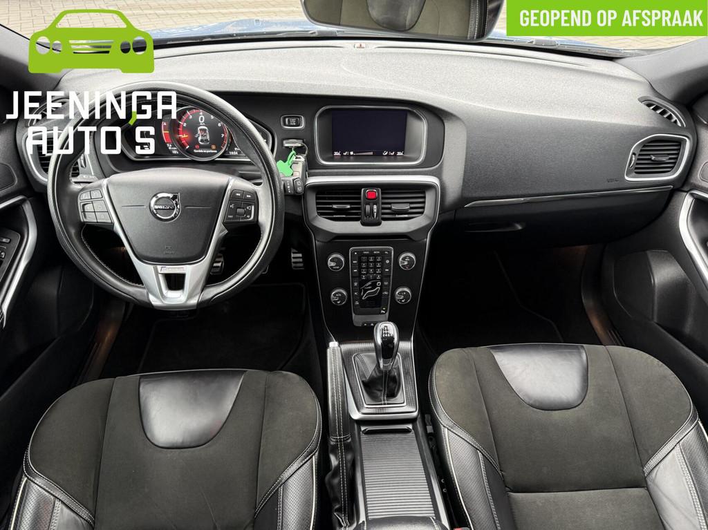 Volvo V40 2.0 T4 R-Design|Trekhaak|Navi|Stoelverwarming, Auto's, Voorwielaandrijving, Gebruikt, Blauw, Bedrijf