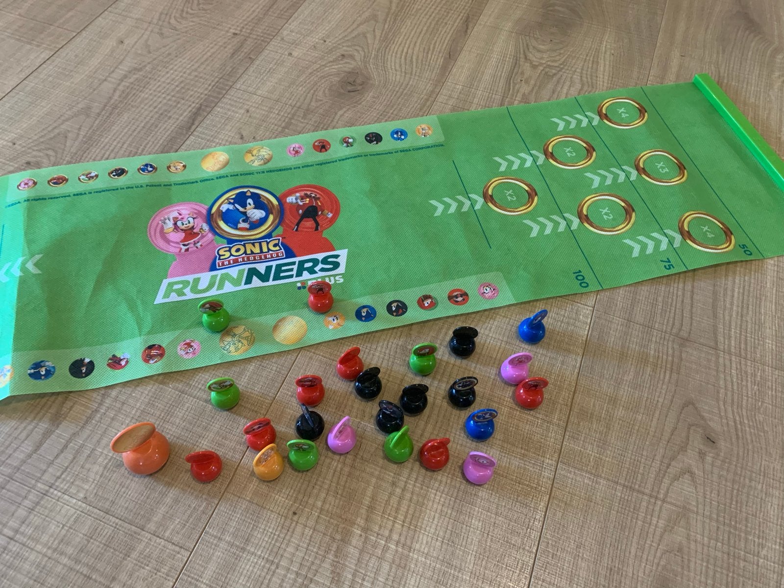 Sonic Runners bordspel met 25 figuren, Verzamelen, Plus, Ophalen of Verzenden