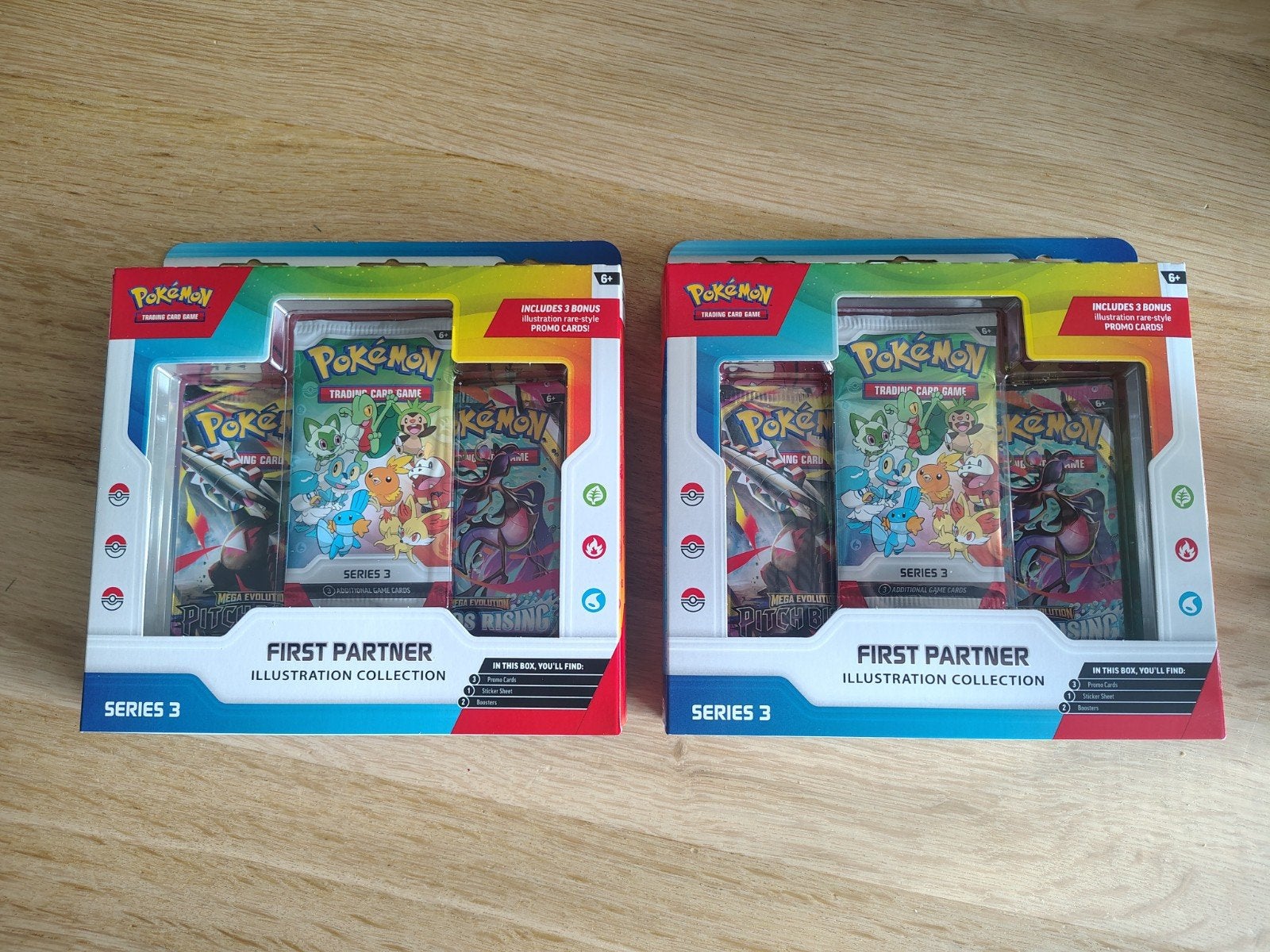 2x Pokémon First Partner Illustration Collection Series 3, Ophalen