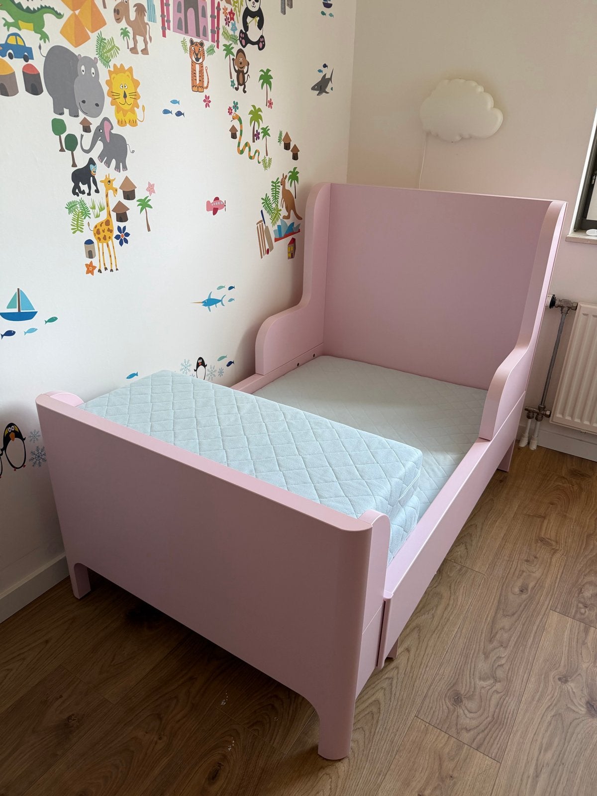 IKEA Busunge meegroeibed met matras 80x200cm, Kinderen en Baby's, Kinderkamer | Bedden, 70 tot 85 cm, Ophalen of Verzenden, Zo goed als nieuw