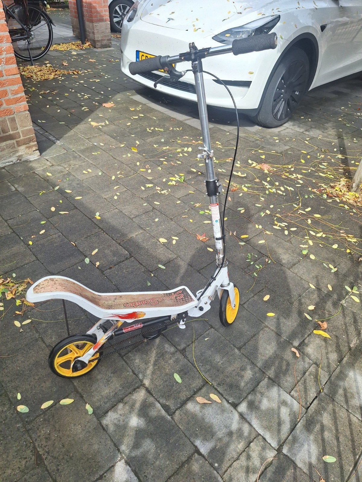 Space Scooter X560S - Wit/Geel, Fietsen en Brommers, Steps, Ophalen, Gebruikt, Overige typen, Space Scooter