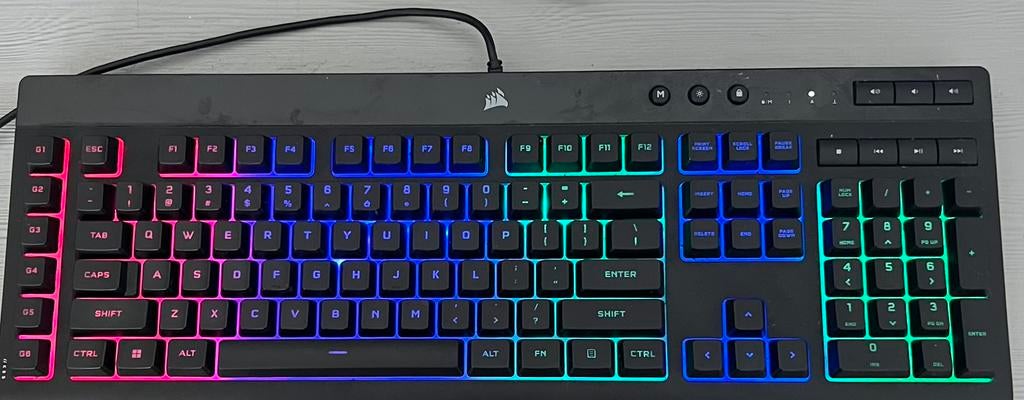 Corsair toetsenbord RGB, Ophalen of Verzenden, Zo goed als nieuw