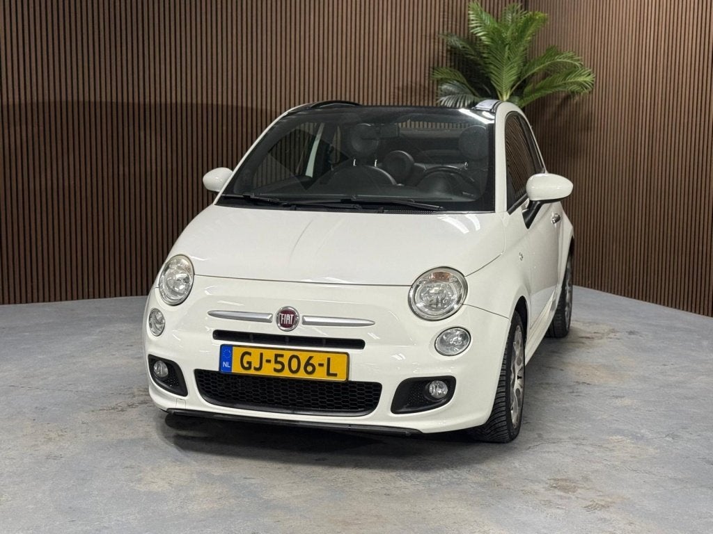 Fiat 500 C 0.9 TwinAir 500S, Auto's, Gebruikt, Wit, Bedrijf, Handgeschakeld