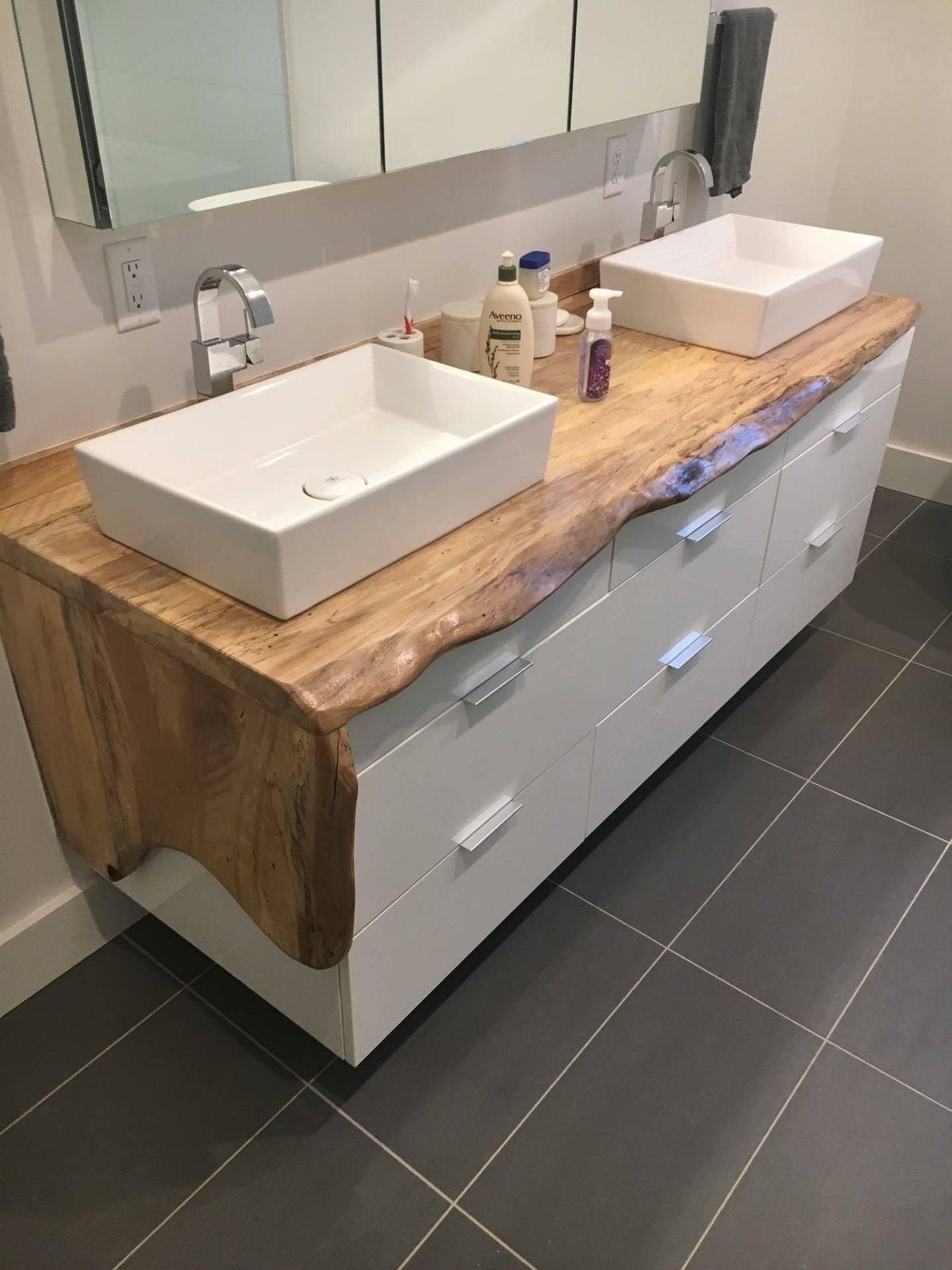 Stoere wastafelbladen ook voor wc groot of klein eik noten, Ophalen, Nieuw