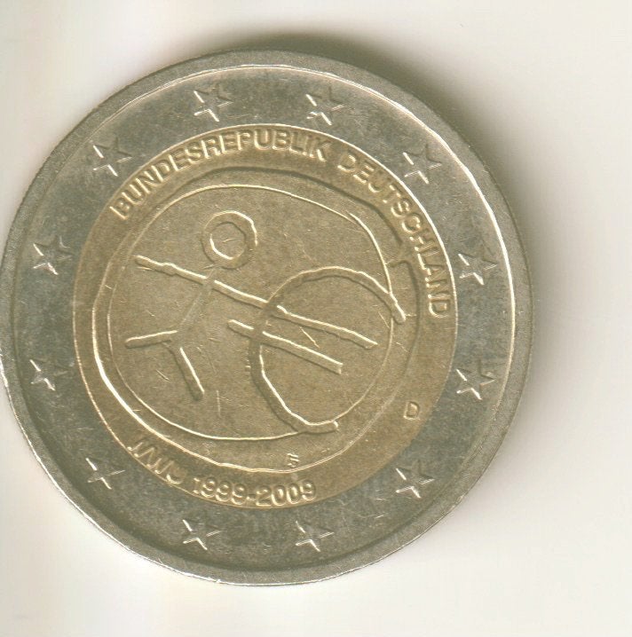 2 euro 2009 d duitsland emu, Postzegels en Munten, Munten | Europa | Euromunten, Verzenden, Duitsland, 2 euro