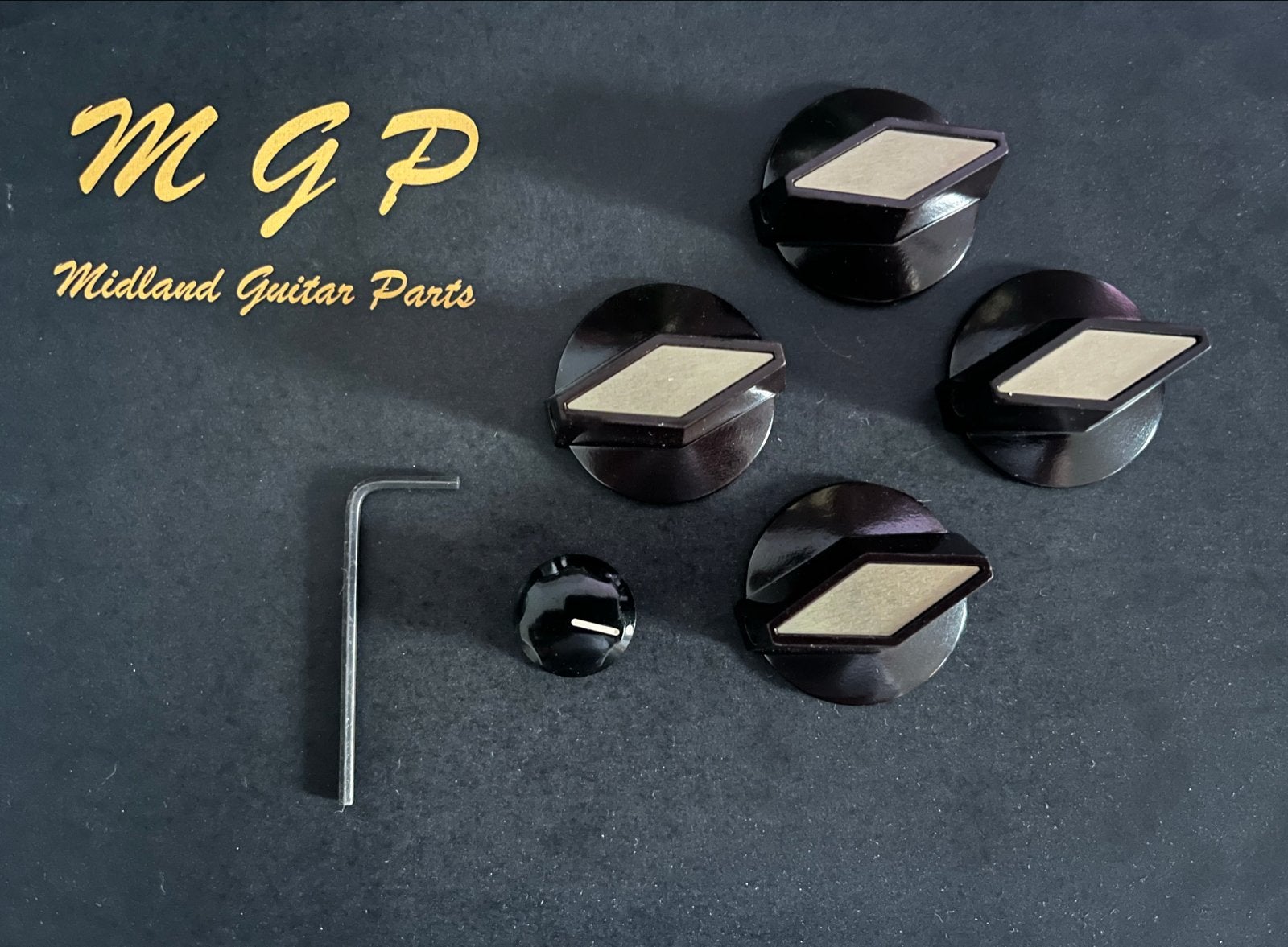Rickenbacker TV/Cooker knobs set van 5 + inbussleu, Ophalen of Verzenden, Zo goed als nieuw, Elektrische gitaar
