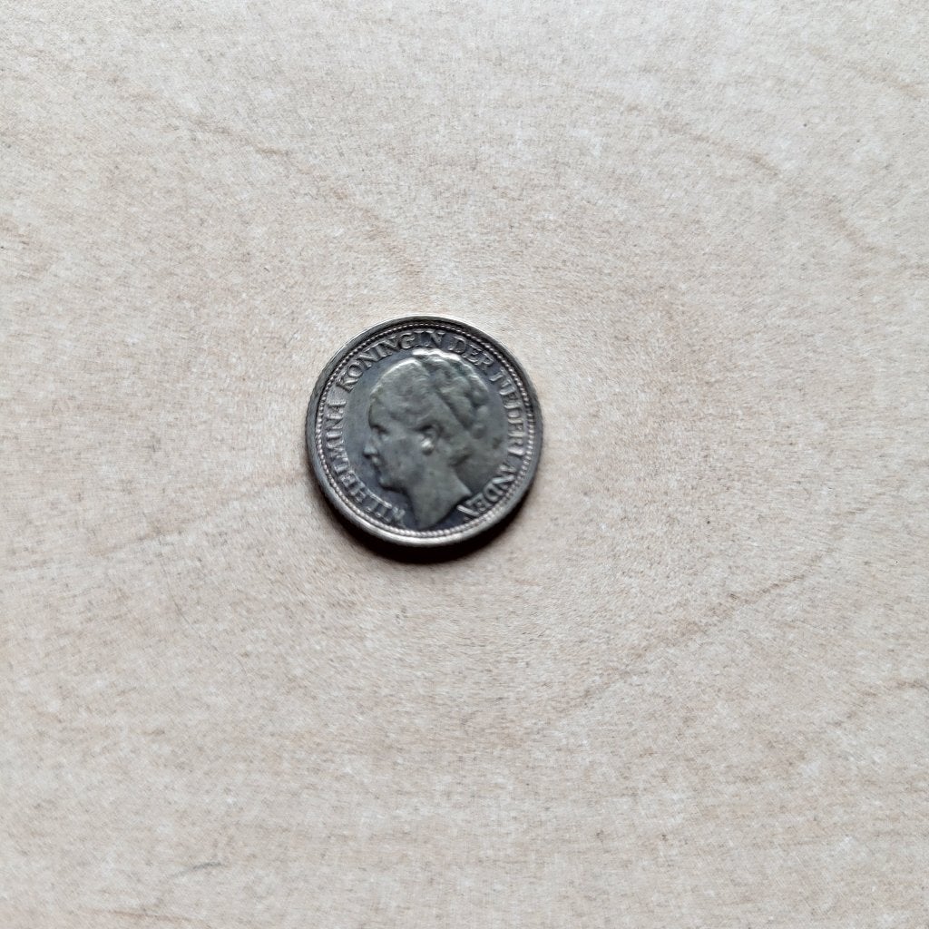 Zilveren 10 cent Wilhelmina 1937 Munt Dubbeltje Zilver, Postzegels en Munten, Munten | Nederland, Verzenden, Koningin Wilhelmina