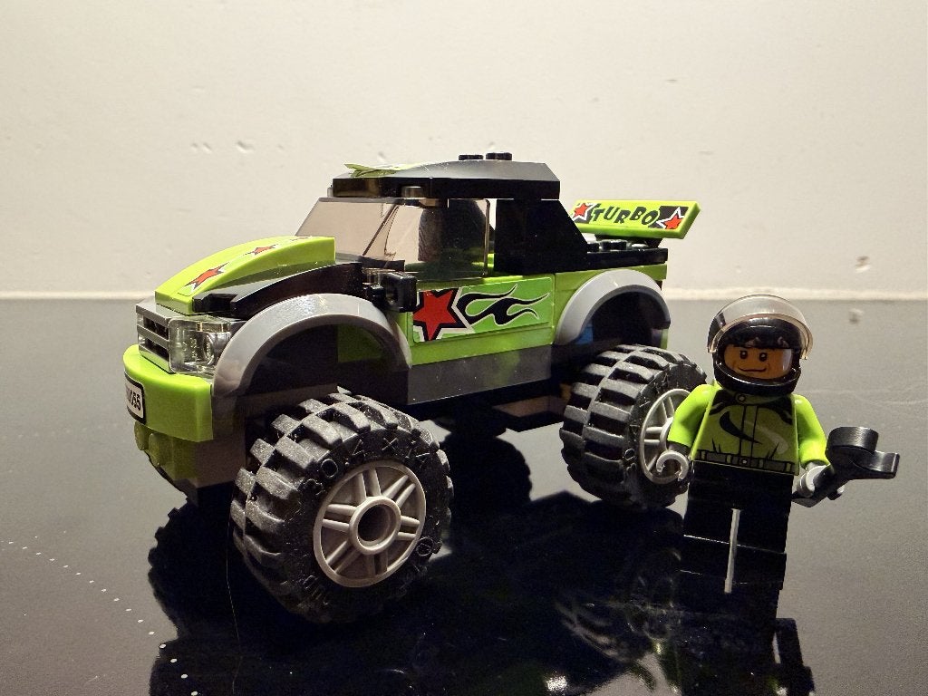 Lego City Monster Truck met Minifiguur, Compleet, Lego, Ophalen of Verzenden, Complete set