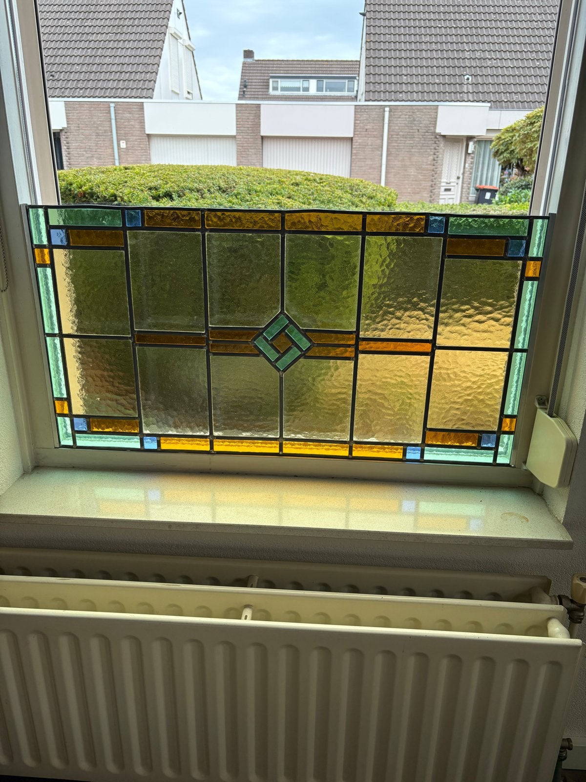3x Glas in lood raam, 96,5x50 cm, alles in één koop, Ophalen, Gebruikt, 80 tot 120 cm, Overige typen