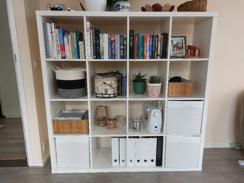 IKEA Kallax Kast 4x4 Vakken Wit - Boekenkast Opbergkast, Ophalen, Gebruikt, 100 tot 150 cm, 100 tot 150 cm