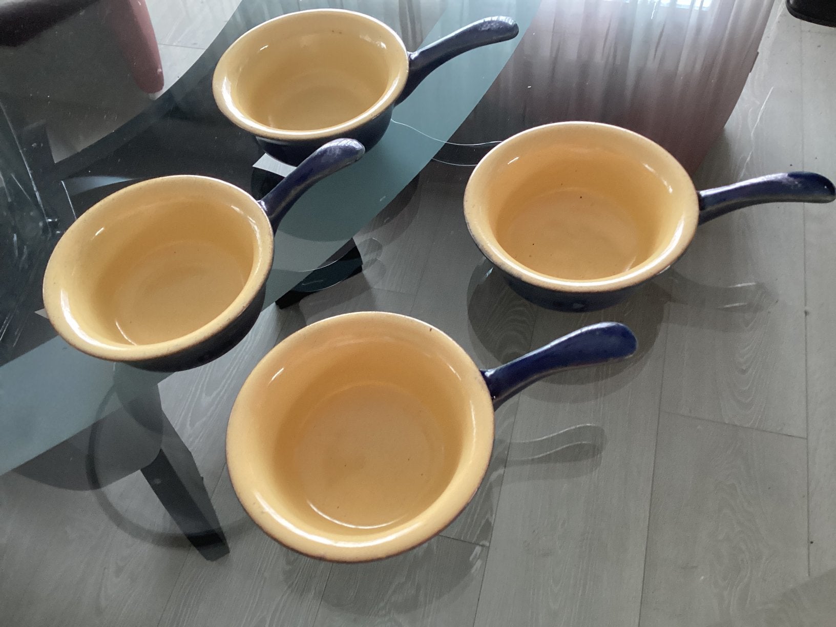 Denby // Schaaltjes met steel diam. 9 cm // Engeland, Ophalen of Verzenden