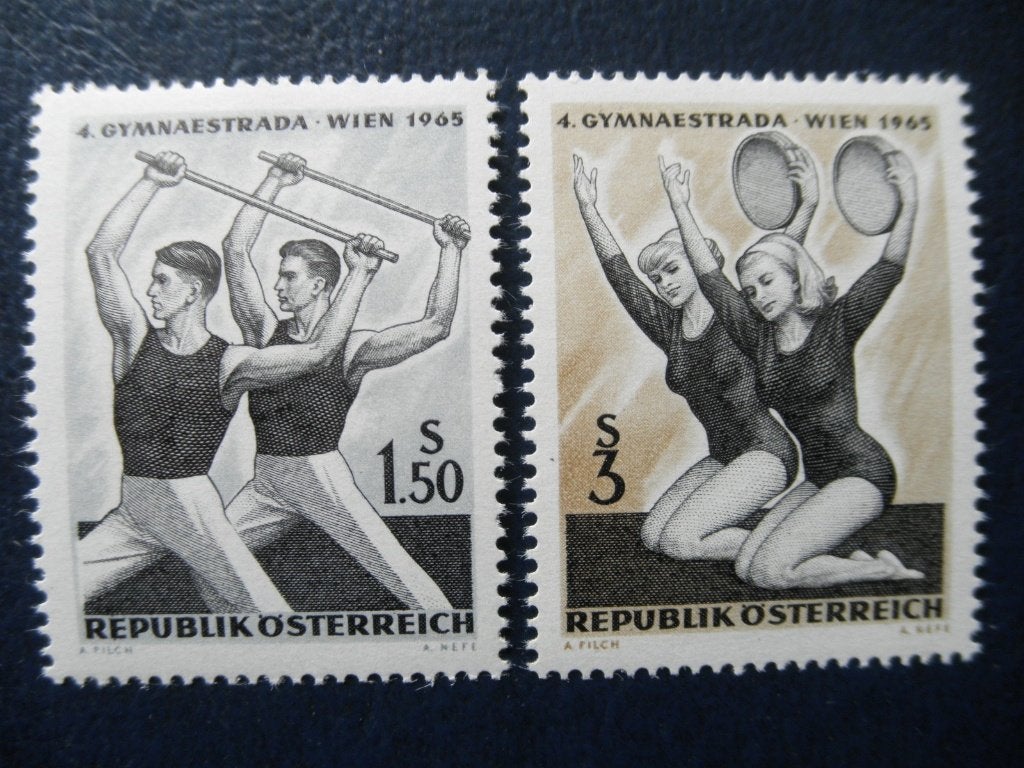 Postzegels Oostenrijk 1965 gymnastiek - cw. 1,00 postfris., Ophalen of Verzenden, Postfris