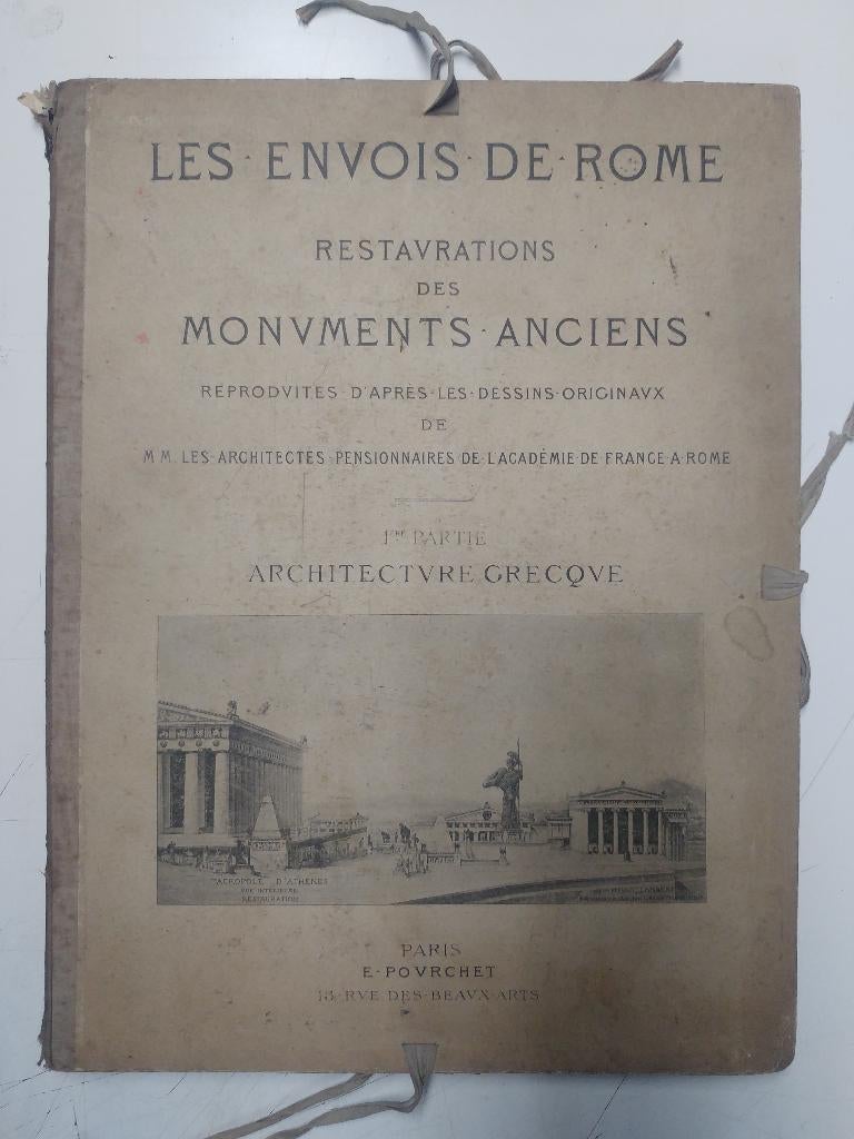 Les Envois de Rome: Architecture Grecque (map uit 1899), Ophalen of Verzenden