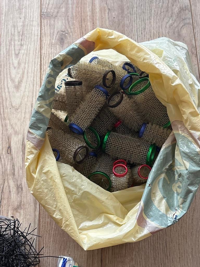 Grote partij haarrollers en haarspelden, Ophalen of Verzenden, Gebruikt