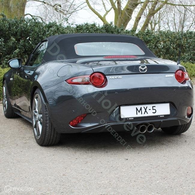 MX5 Dubbele RVS uitlaat met diffuser, Auto-onderdelen, De Cabriohoeve VOF, Nieuw, Info@cabriohoeve.nl, Julianalaan 9, 9462PG Gasselte, Nederland