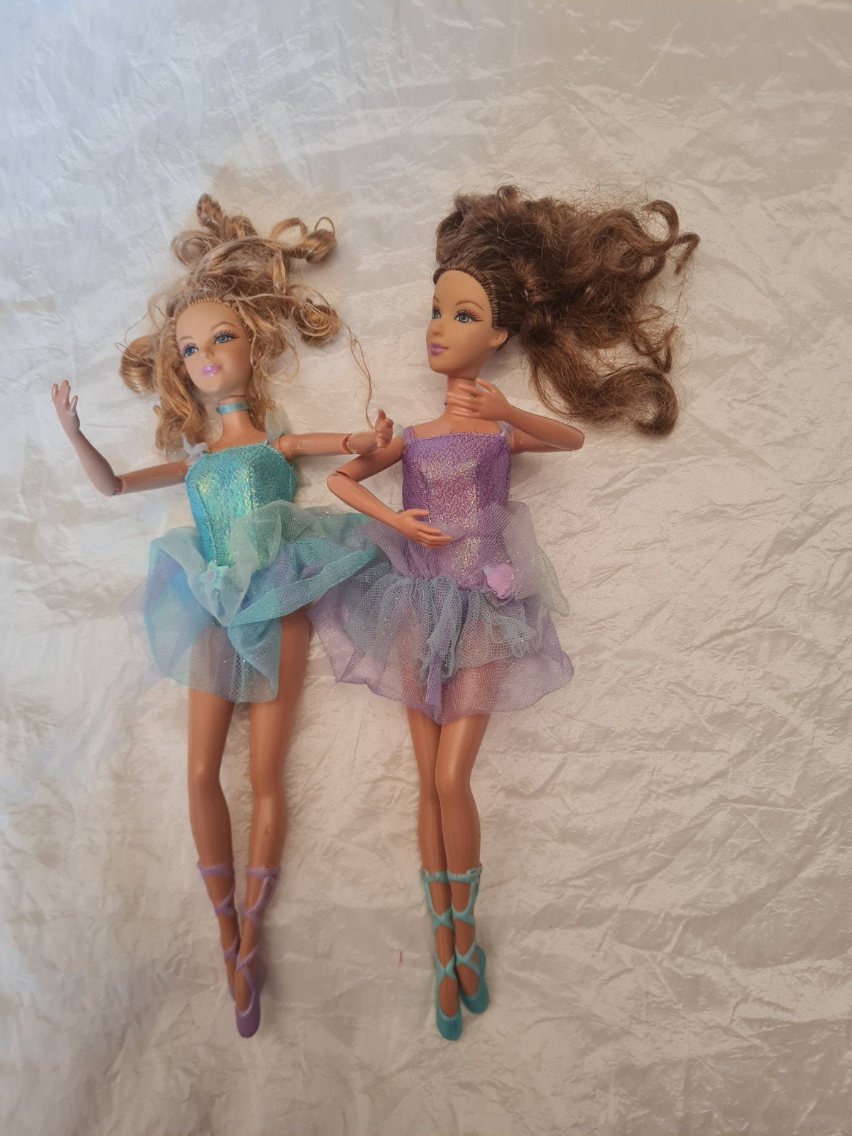 2 Vintage Mattel Ballerina Poppen - Kleiner dan Barbie, Kinderen en Baby's, Speelgoed | Poppen, Ophalen of Verzenden, Gebruikt