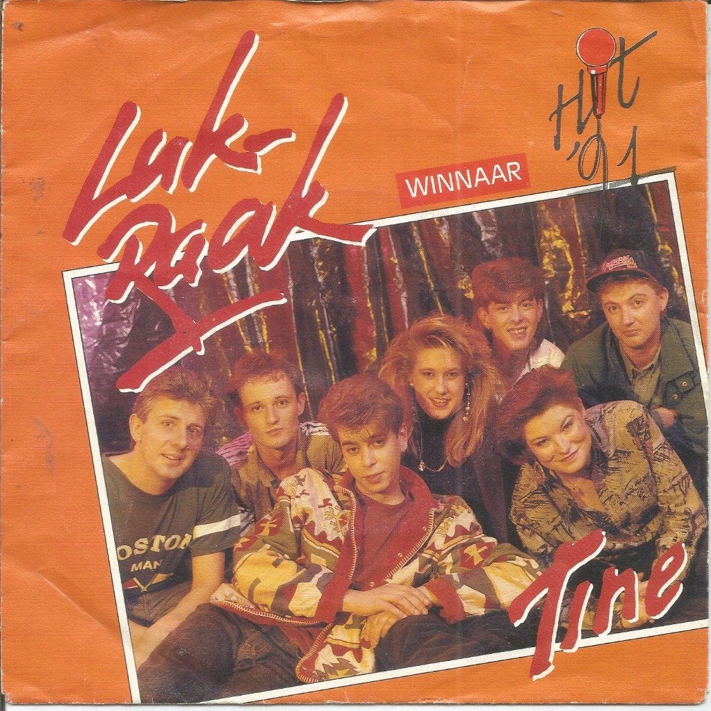 Luk-Raak – Tine (1991), Fotohoes, 7 inch, Ophalen of Verzenden, Zo goed als nieuw