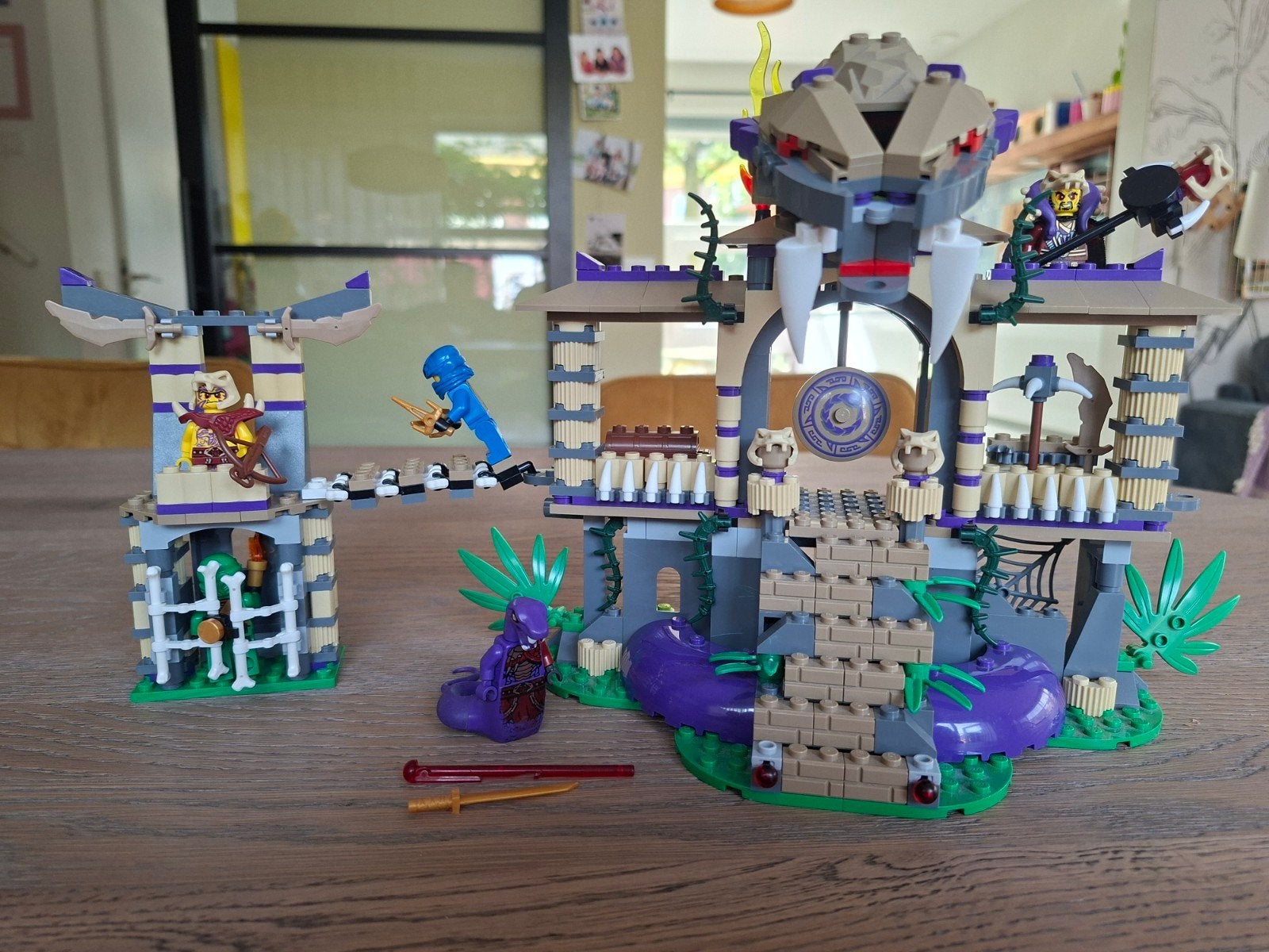 Lego Ninjago 70749 - Tempel van de Anacondrai (bijna compl), Gebruikt, Lego, Ophalen of Verzenden, Inclusief instructies
