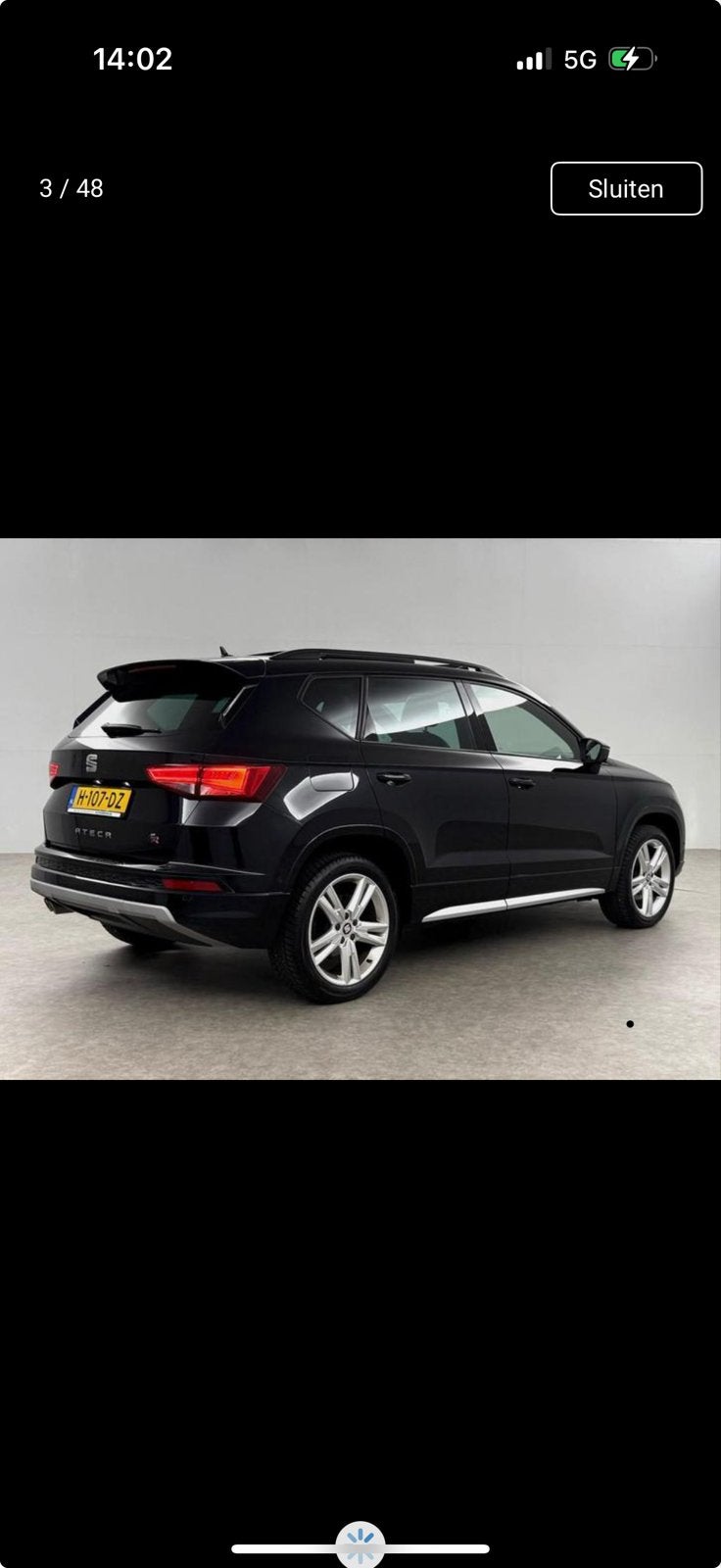 Seat Ateca 1.5 Ecotsi 150pk Dsg-7 2020 Zwart, Auto's, 1498 cc, 4 cilinders, Ateca, Zwart