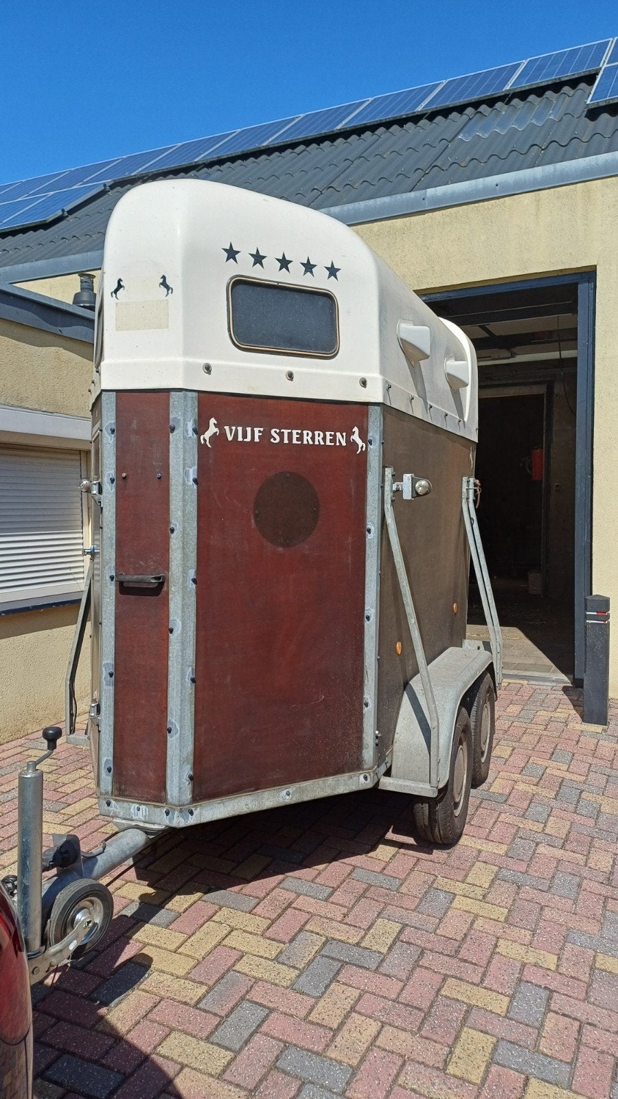 trailer 5 sterren 1300, Ophalen, Gebruikt, Hout, 1½-paards trailer