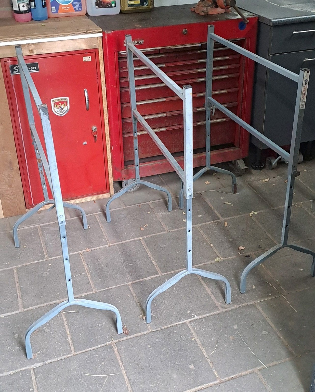Grijze schragen (set van 3), Ophalen, Gebruikt
