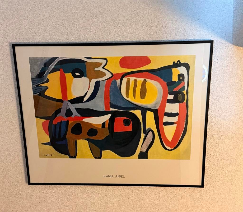 Karel Appel poster in lijst, Ophalen