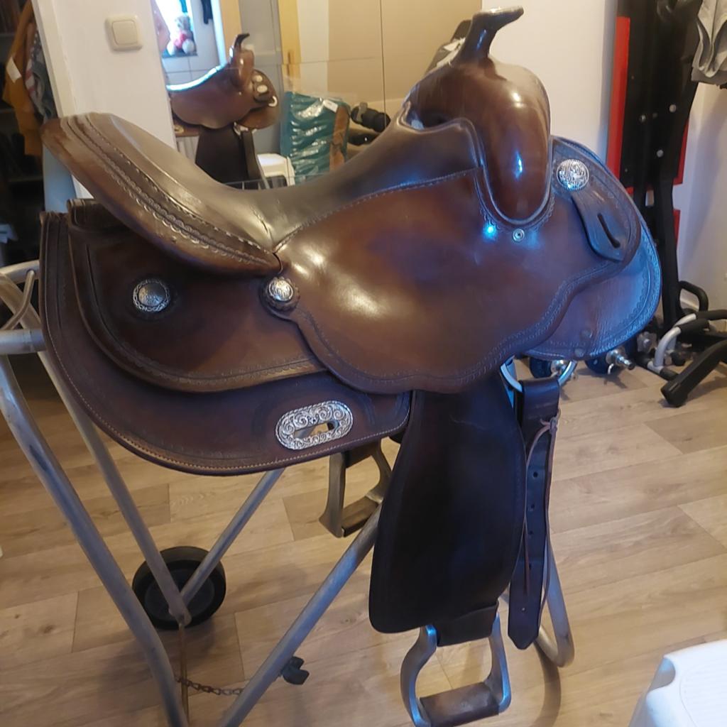 Westernzadel Continental Equi-flex 16"  Full Quarter., Dieren en Toebehoren, Paarden en Pony's | Zadels, Ophalen, Western