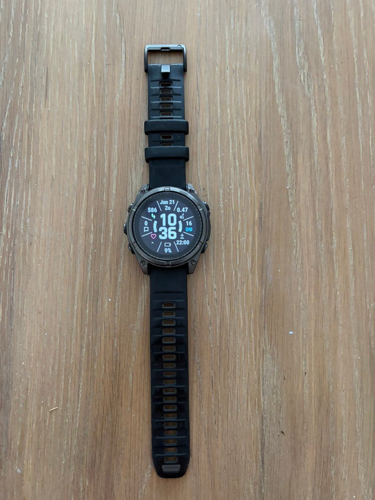 Garmin Fenix 8 Sapphire Solar 47mm, Zwart, Ophalen of Verzenden, Zo goed als nieuw, Waterdicht