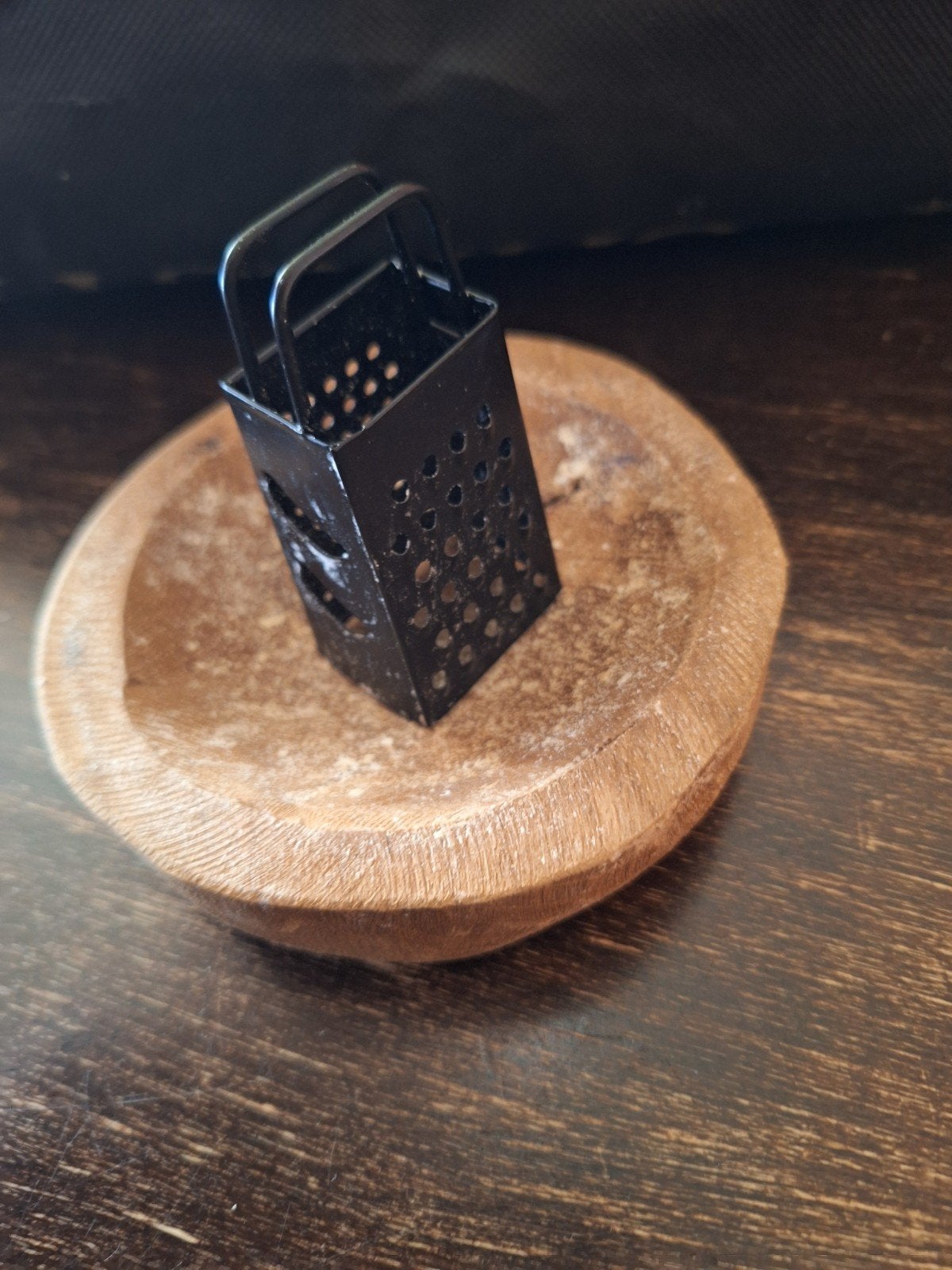 Mini rasp met houten schaaltje, Ophalen of Verzenden, Zo goed als nieuw
