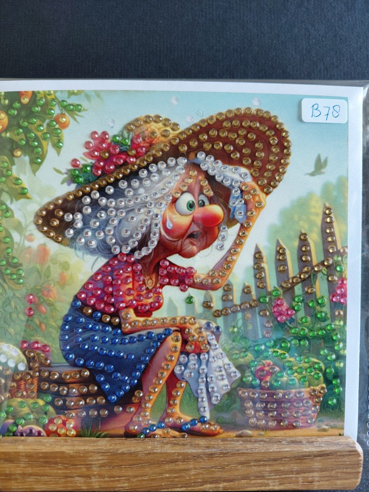 Humoristische Diamond painting wenskaart, Hobby en Vrije tijd, Kaarten | Zelfgemaakt, Ophalen, Nieuw