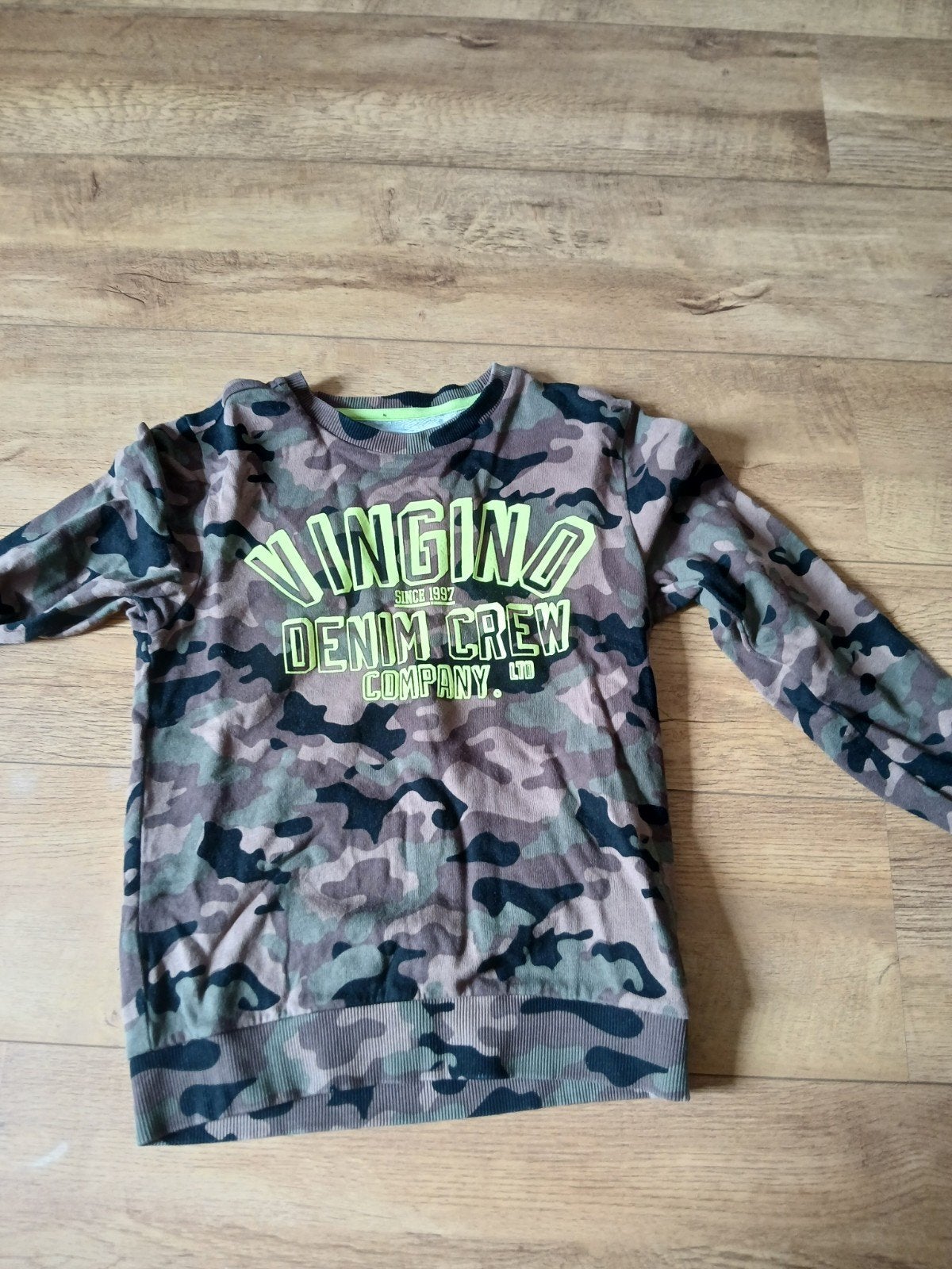 Vingino Camouflage Sweater - Jongens Maat 12/152, Kinderen en Baby's, Kinderkleding | Maat 152, Ophalen of Verzenden, Gebruikt
