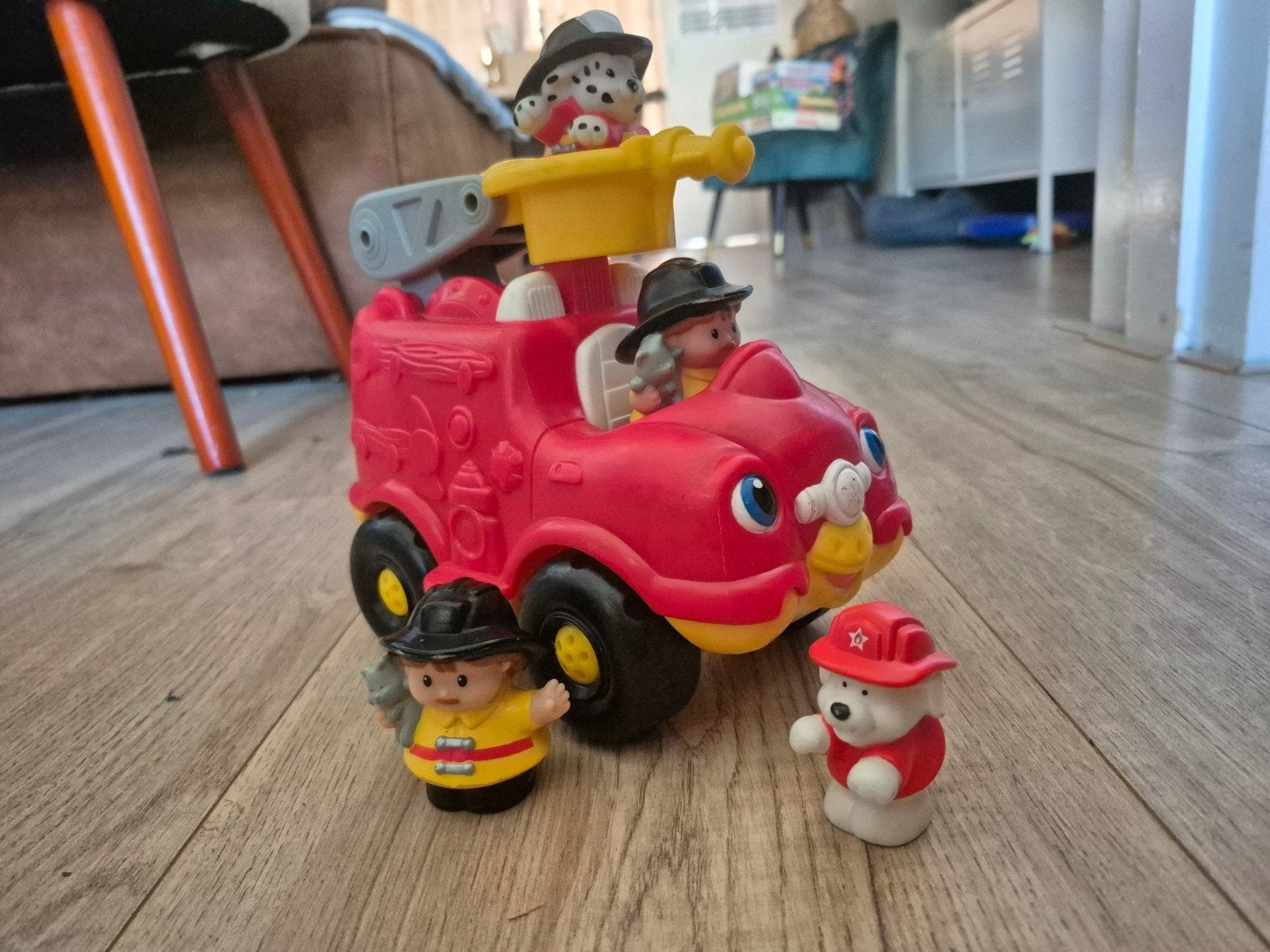 Fisher-Price Little People Brandweerwagen met Geluidjes, Ophalen of Verzenden, Zo goed als nieuw, Jongen of Meisje