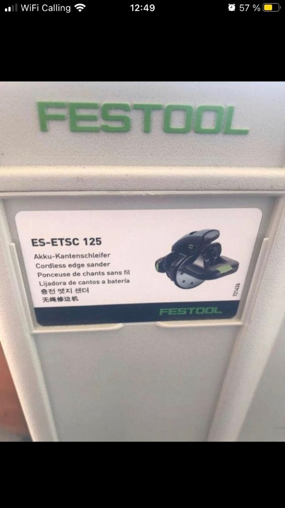 Festool etsc 125 set, Doe-het-zelf en Verbouw, Ophalen of Verzenden, 1200 watt of meer, Excentrische schuurmachine