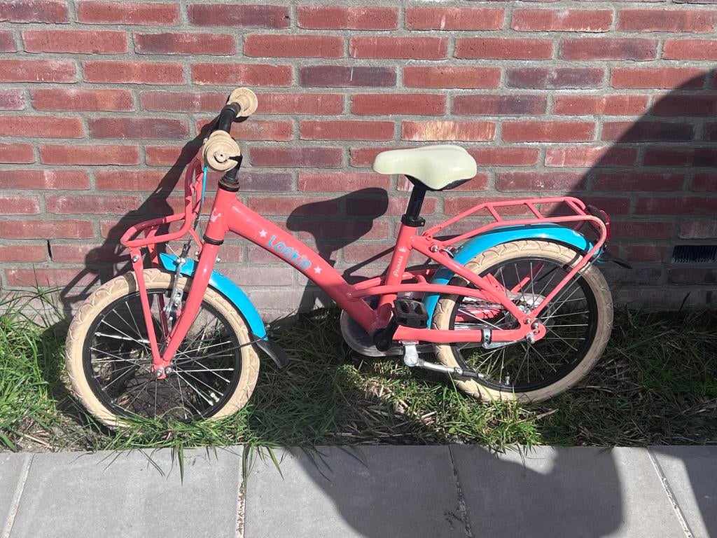 Loekie kinderfiets 16 inch, Fietsen en Brommers, Fietsen | Kinderfietsjes, Ophalen, Gebruikt, 16 tot 20 inch