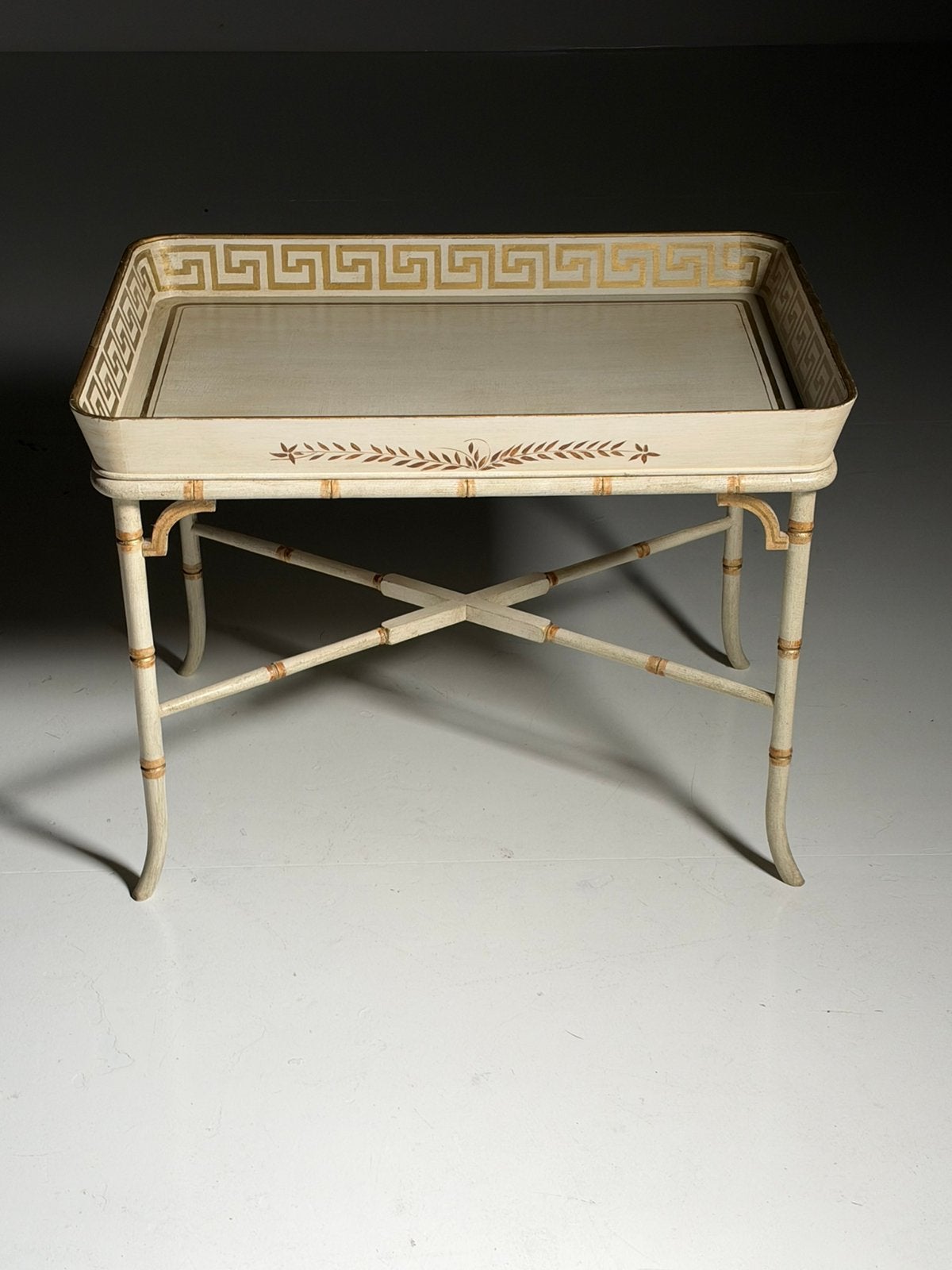 Faux Bamboo Tray Table bijzettafel, Antiek en Kunst, Ophalen of Verzenden