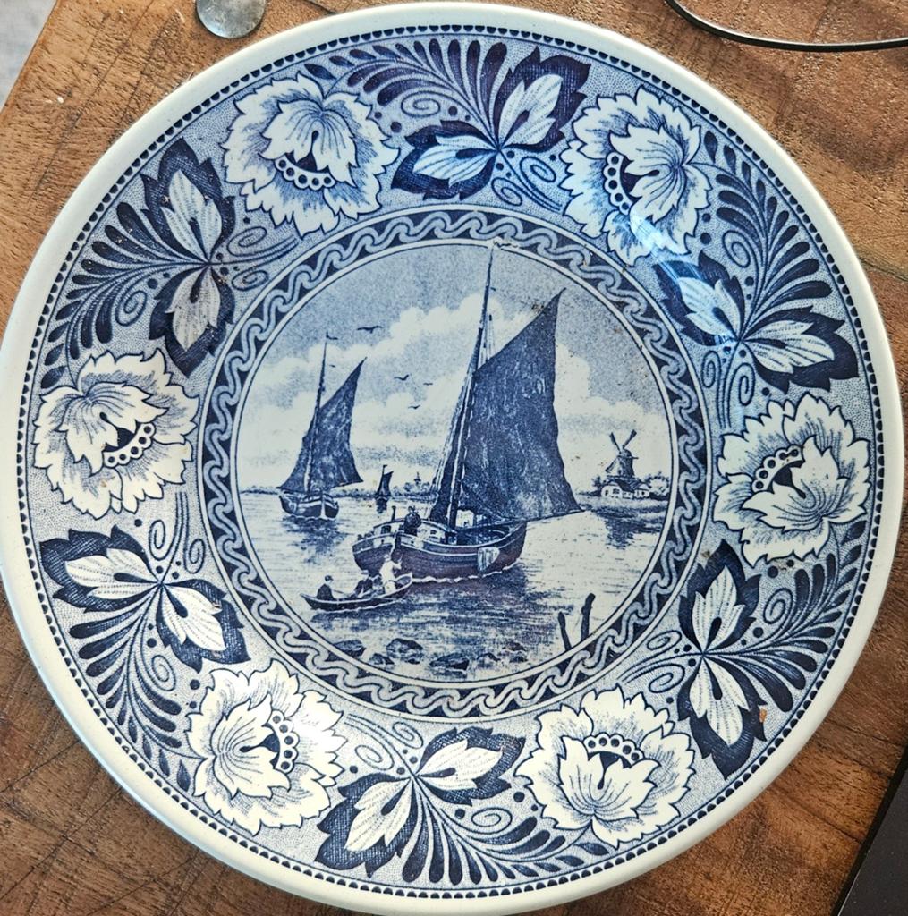 Wandbord Boch Delfts, Antiek en Kunst, Antiek | Wandborden en Tegels, Ophalen of Verzenden
