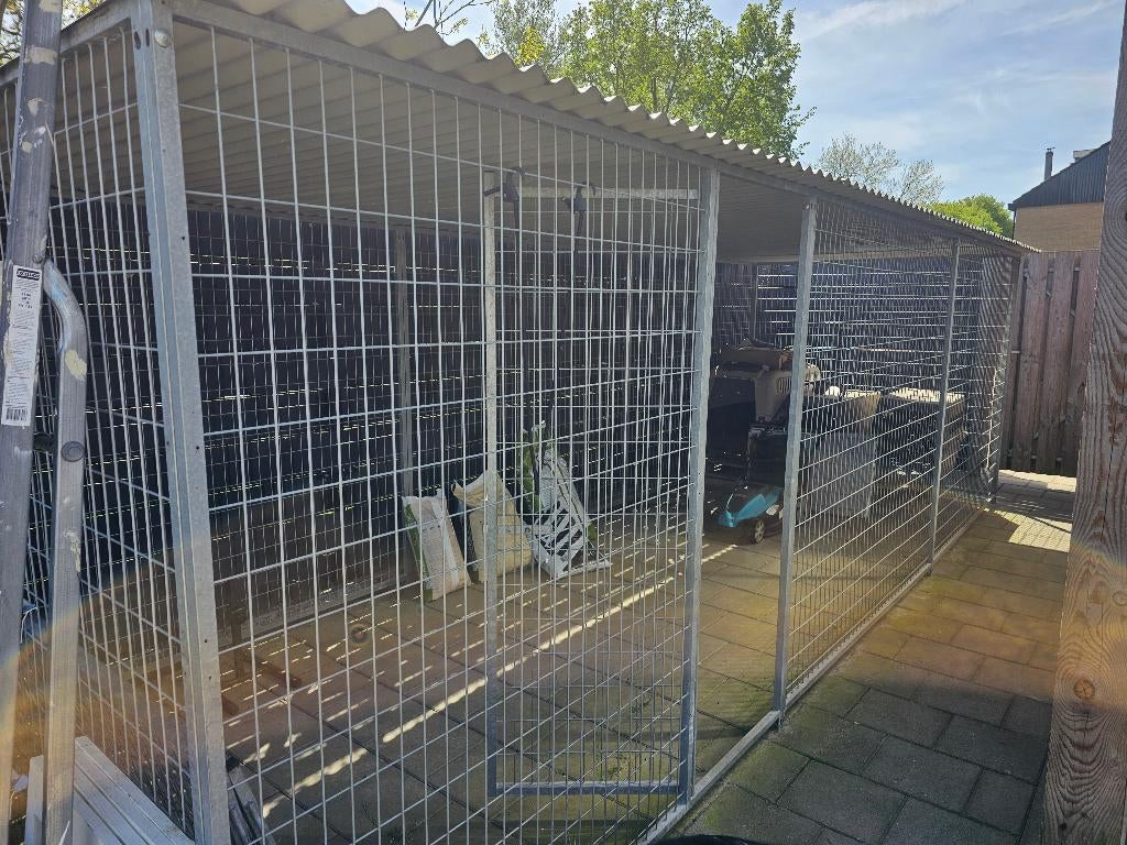 Honden kennel, gaaspanelen, Dieren en Toebehoren, Hondenhokken, Hondenkennel, 110 cm of meer, 100 cm of meer, Ophalen of Verzenden