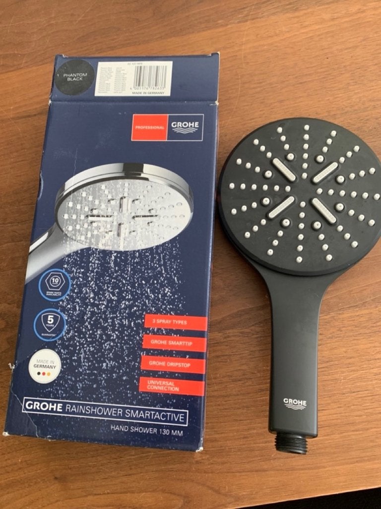 Grohe  Smartactive 130 Handdouche 3 Stralen - phantom black, Verzenden, Nieuw, Douche