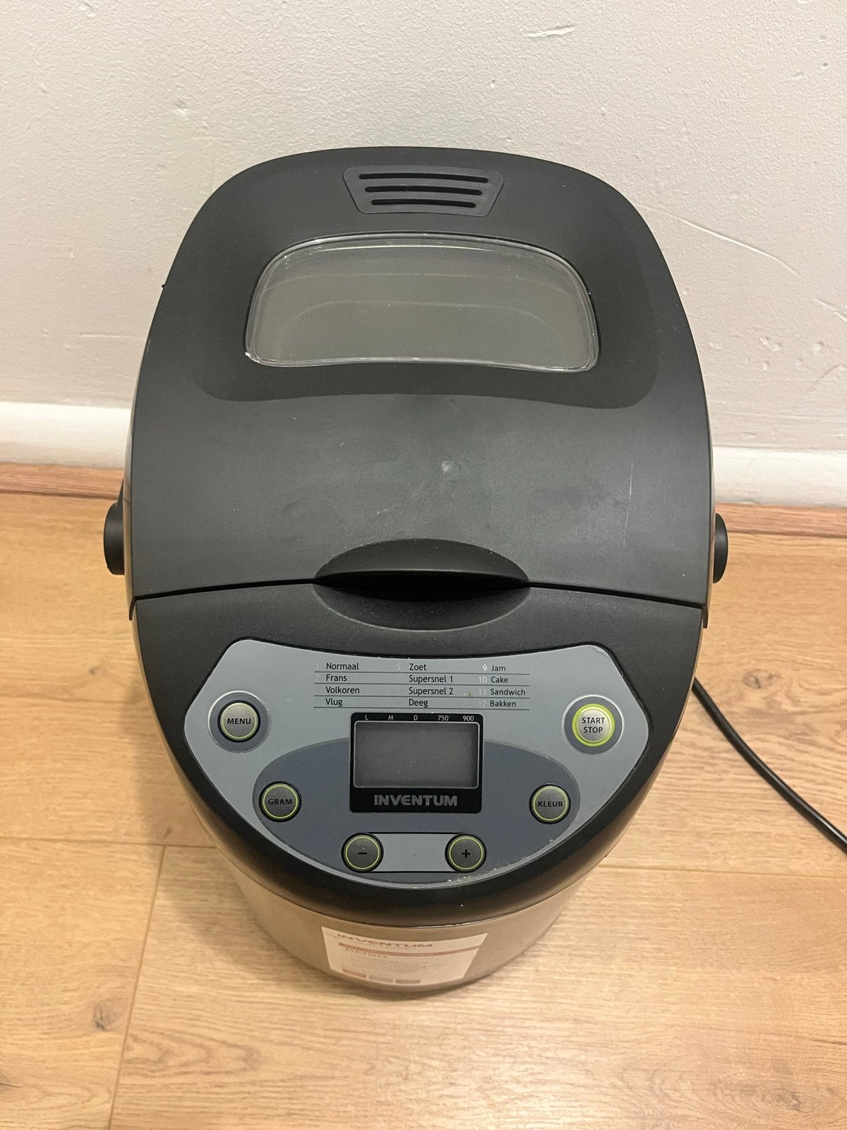 Inventum BM90 Broodbakmachine, Witgoed en Apparatuur, Broodbakmachines, Gebruikt, 800 tot 1200 gram deeg, Kijkvenster, Ophalen
