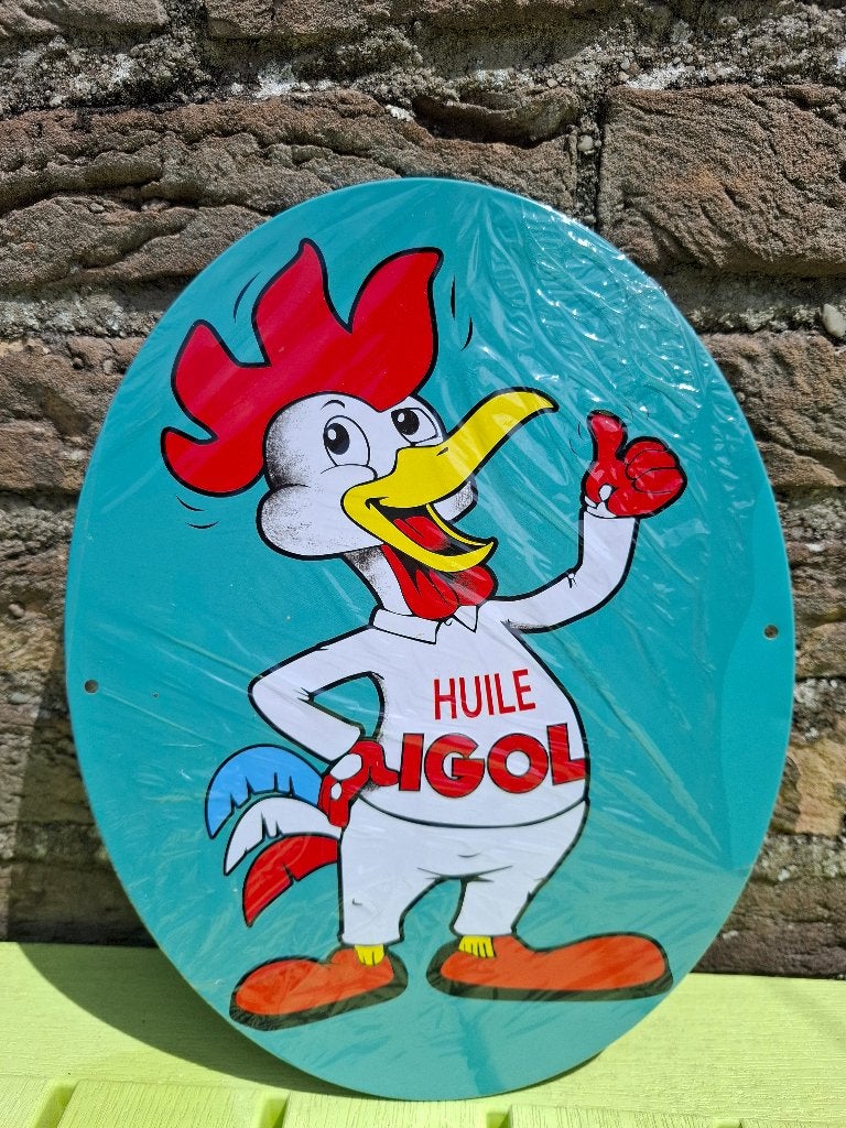 Reclamebord Igol olie + bijhorend boekje, Ophalen of Verzenden, Nieuw, Auto's