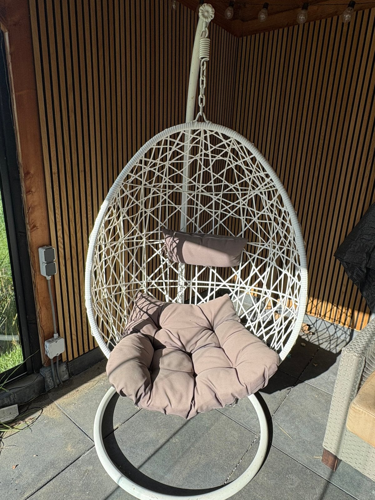 Hangstoel wit, Ophalen, Gebruikt