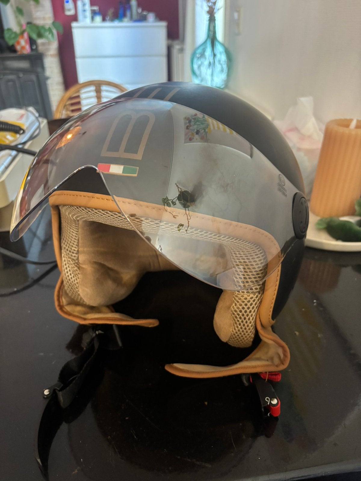 Beon design scooterhelm L, Fietsen en Brommers, Brommerhelmen, Ophalen of Verzenden, Zo goed als nieuw, Large