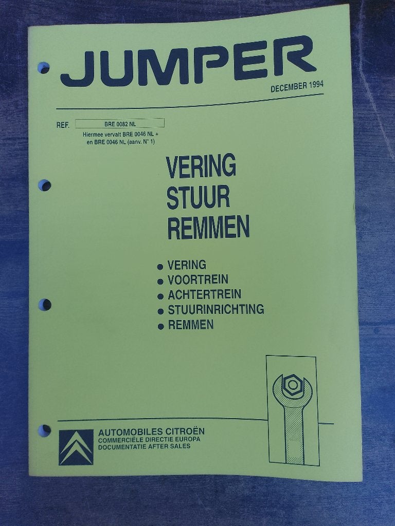 Citroen Jumper  dealer werkplaatsboek onderstel Stuur, Ophalen of Verzenden, Zo goed als nieuw, Citroën