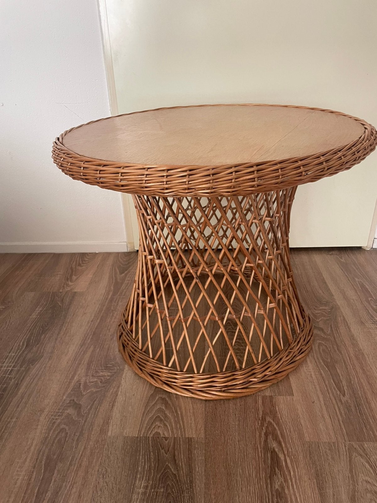 Rotan bijzettafel / salontafel, Ophalen, Minder dan 45 cm, Minder dan 55 cm, Gebruikt