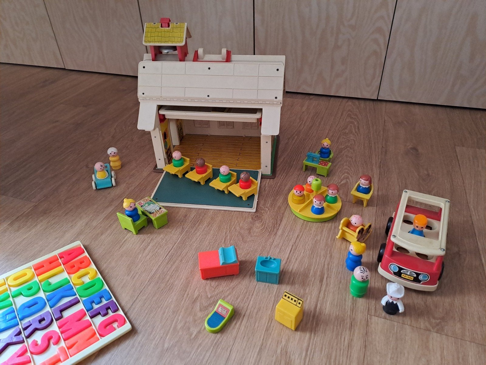 Fisher-Price School Little People Speelset Vintage, Kinderen en Baby's, Speelgoed | Fisher-Price, Ophalen, Gebruikt, Speelset