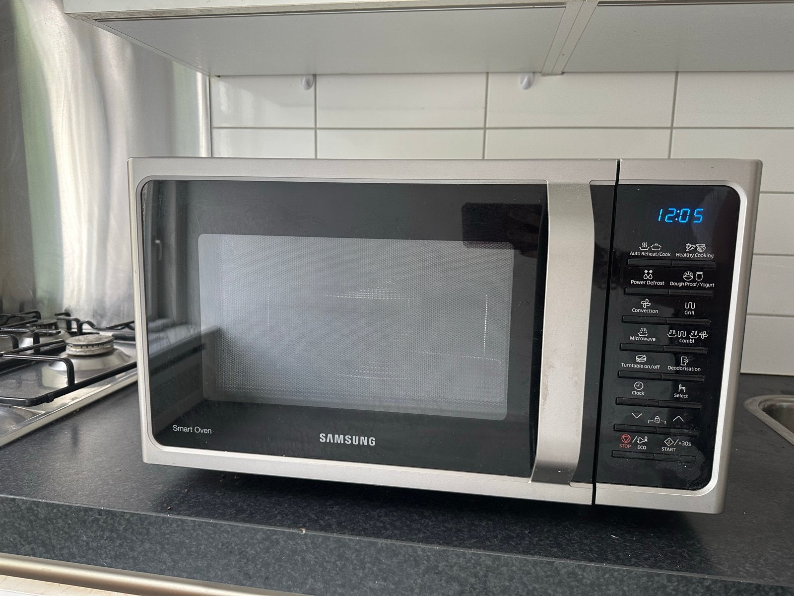 Samsung combimagnetron MC28H5015AS, Ophalen, Combimagnetron, Gebruikt, Hete lucht