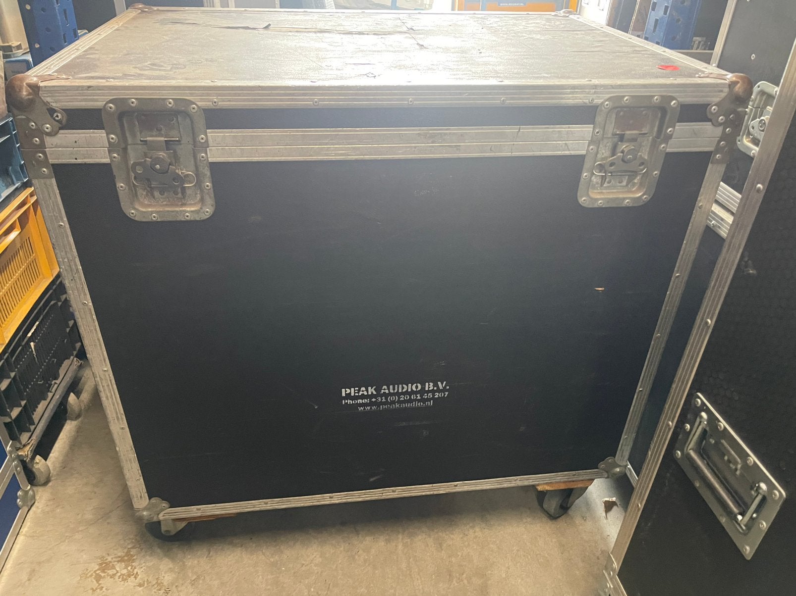 FLIGHTCASE / KABELCASE 98x68cm 73+6cm Hoog Klapdeksel Wheels, Ophalen, Gebruikt, Overige instrumenten, Flightcase