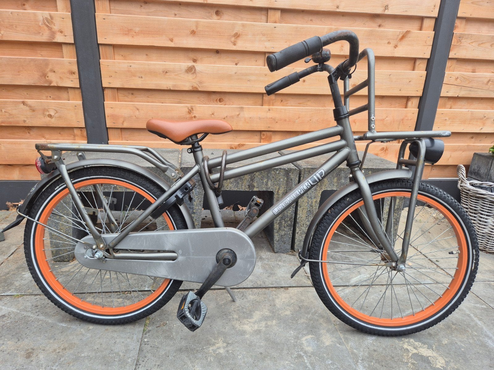 Loekie Pickup transportfiets - Stoere kinderfiets, Fietsen en Brommers, Terugtraprem, Gebruikt, Minder dan 49 cm, Ophalen