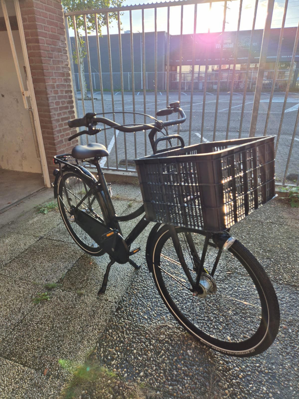 Zwarte dames Gazelle fiets, 47 tot 50 cm, Ophalen of Verzenden, Zo goed als nieuw, Handrem